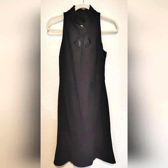 Diane Von Furstenberg Bodycon Y2K Keyhole Open Back Sleeveless Midi Dress - Picture 1 of 5